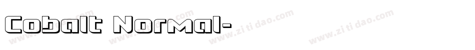 Cobalt Normal字体转换